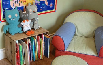 Librería Montessori, estantería de madera con almacenamiento trasero,  biblioteca natural para niños -  España